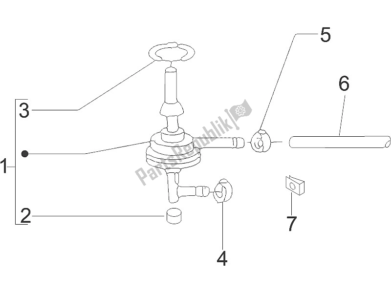 All parts for the Supply System of the Gilera Stalker 50 2005