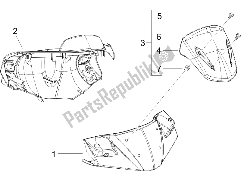 Toutes les pièces pour le Couvertures De Guidon du Gilera Runner 125 VX 4T Race E3 2006