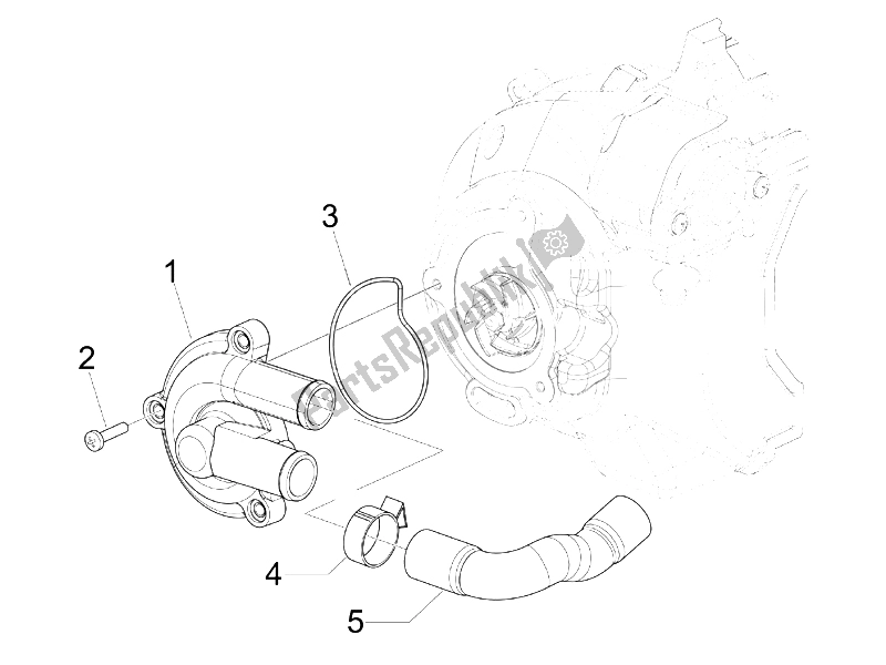 Toutes les pièces pour le Pompe De Refroidissement du Gilera Runner 125 VX 4T E3 UK 2006