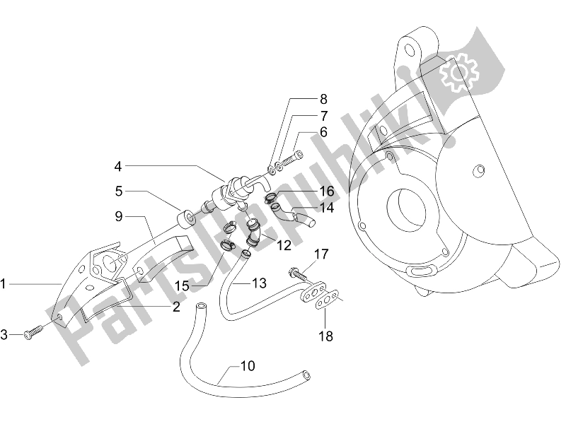 Toutes les pièces pour le Boîte à Air Secondaire du Gilera Runner 125 VX 4T Race 2005