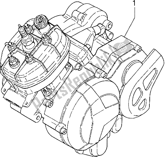 Alle onderdelen voor de Motor van de Gilera H K 50 1998