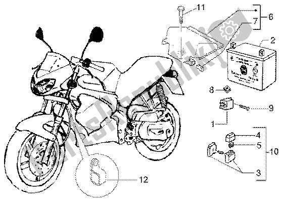 Tutte le parti per il Interruttore Del Telecomando Della Batteria del Gilera DNA GP Experience 50 1998