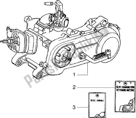 Toutes les pièces pour le Moteur du Gilera Runner 50 1998