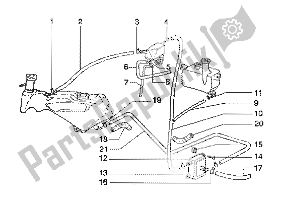 All parts for the Supply System of the Gilera Runner 180 FXR 2T 1998