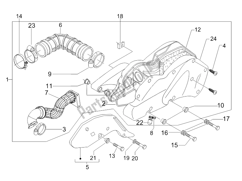 Todas las partes para Filtro De Aire de Gilera Runner 125 VX 4T Race E3 UK 2006