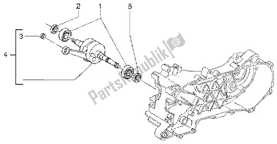 Tutte le parti per il Albero A Gomiti del Gilera Runner 50 SP 1998