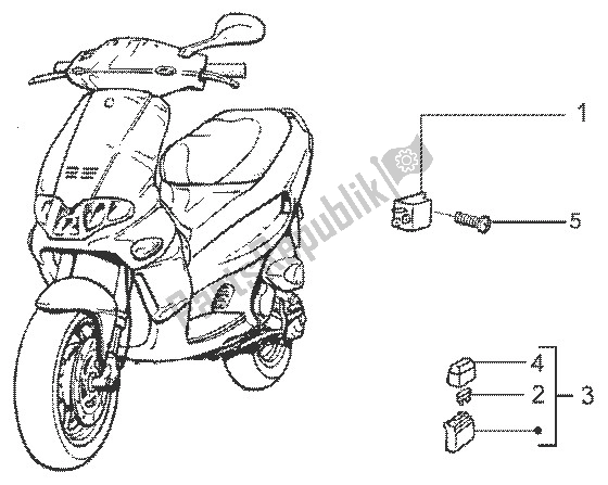 Tutte le parti per il Dispositivi Elettrici (3) del Gilera Runner 50 SP 1998