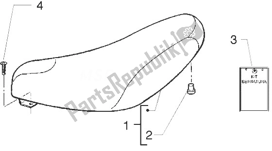 Toutes les pièces pour le Selle du Gilera Stalker 50 1998