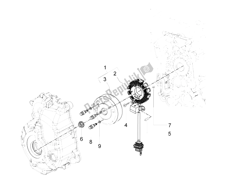 Todas las partes para Volante Magneto de Gilera Runner 200 VXR 4T Race 2005