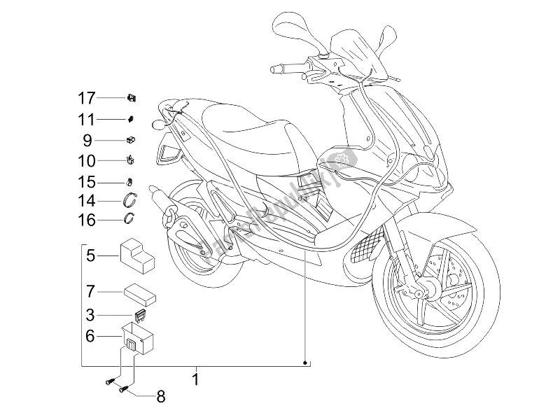 Todas las partes para Mazo De Cables Principal de Gilera Runner 50 Pure JET SC 2006