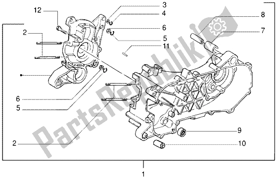 Alle onderdelen voor de Carter van de Gilera DNA M Y 50 1998