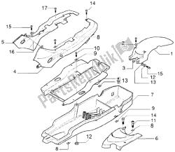 Rear mudguard-undersaddle