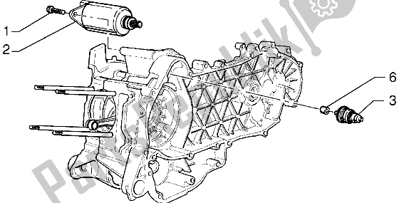 Wszystkie części do Rozrusznik Elektryczny Gilera DNA 180 1998