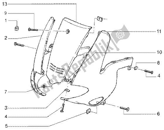 Todas las partes para Carenados de Gilera Runner 50 SP 1998