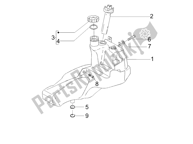 Toutes les pièces pour le Réservoir D'essence du Gilera Stalker Special Edition 50 2007