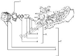 axe de cylindre-piston-poignet, assy