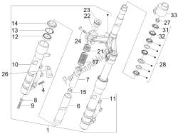 forcella / tubo sterzo - unità cuscinetto sterzo