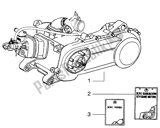 Todas las partes para Motor de Gilera Runner 50 Purejet 1998