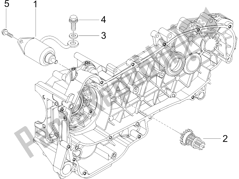 All parts for the Stater - Electric Starter of the Gilera Runner 200 VXR 4T Race 2005