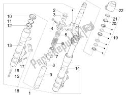 garfo / tubo de direção - unidade de rolamento de direção