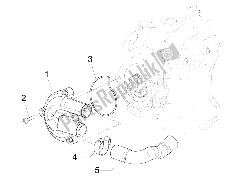 Todas las partes para Bomba De Enfriamiento de Gilera Runner 125 VX 4T SC 2006