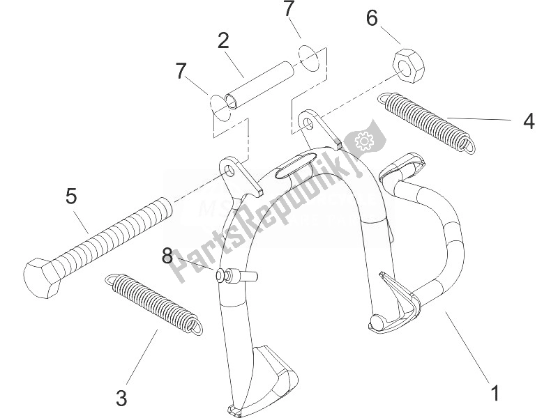 Toutes les pièces pour le Des Stands du Gilera Runner 125 VX 4T 2005