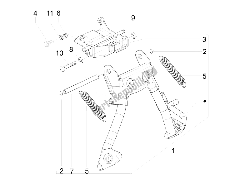 Todas las partes para Soporte / S de Gilera Runner 50 SP 2010