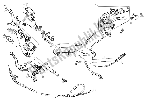 Toutes les pièces pour le Composants De Guidon du Gilera GPR 50 1998