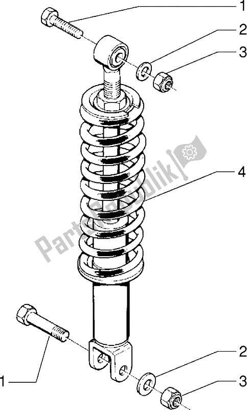 Todas as partes de Suspensão Traseira do Gilera GSM 50 1998