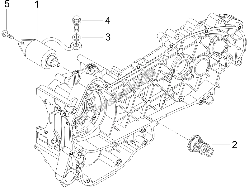 Alle onderdelen voor de Stater - Elektrische Starter van de Gilera Runner 200 VXR 4T Race E3 UK 2006