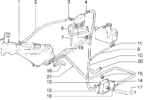 Todas las partes para Sistema De Suministros de Gilera Runner 50 1998