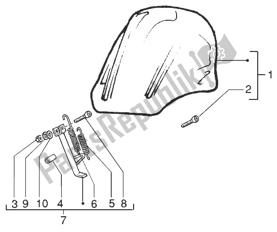 Todas las partes para Kit De Soporte De Parabrisas de Gilera Runner 200 VXR 4T 1998