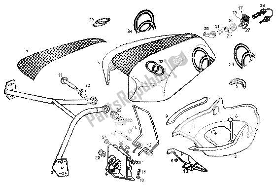 Wszystkie części do Etui Na Kask Gilera GPR 50 1998