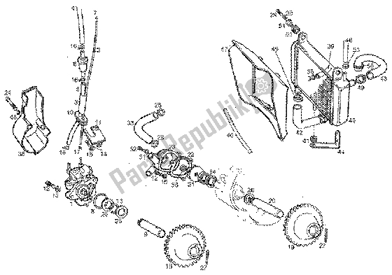Todas las partes para Sistema De Refrigeración de Gilera GPR 50 1998