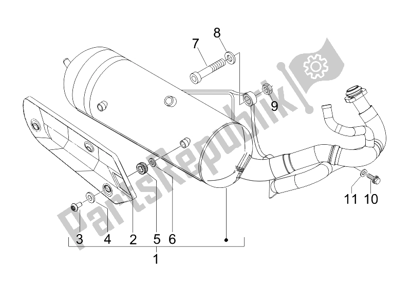 Toutes les pièces pour le Silencieux du Gilera Stalker Naked UK 50 2008