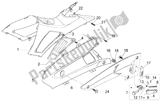 Todas as partes de Parte Central do Gilera Nexus 500 1998