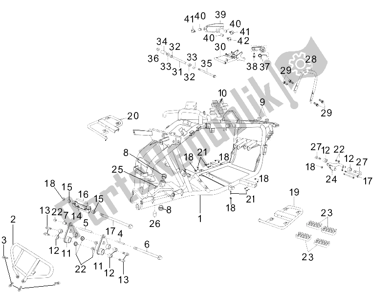 Toutes les pièces pour le Cadre / Carrosserie du Gilera Oregon 250 CC 2007