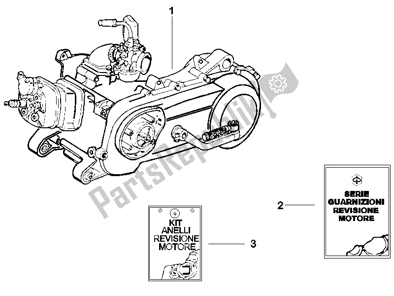 Tutte le parti per il Motore, Assemblaggio del Gilera Runner 50 SP 2008