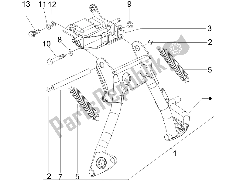 Toutes les pièces pour le Des Stands du Gilera Runner 50 SP 2008