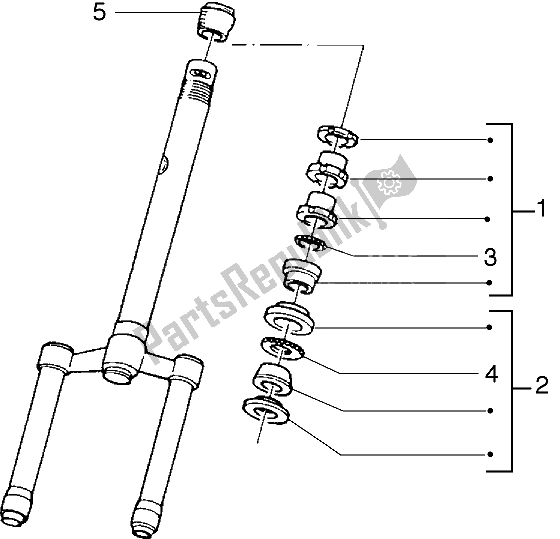 Toutes les pièces pour le Roulements à Billes De Direction du Gilera Runner 50 1998