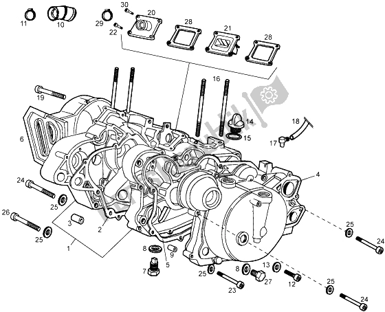 Todas las partes para Carters de Gilera RCR 50 1998