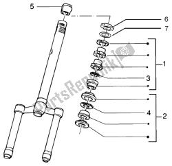 Steering bearing ball tracks