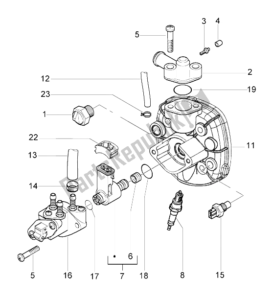 Toutes les pièces pour le Tête du Gilera Runner 50 Purejet 1998