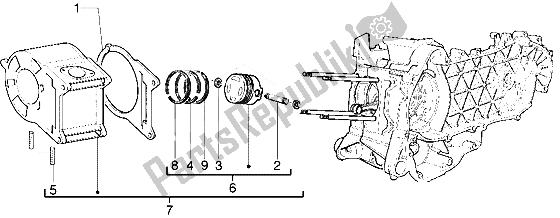 Toutes les pièces pour le Axe De Cylindre-piston-poignet, Assy du Gilera Runner VX 125 1998