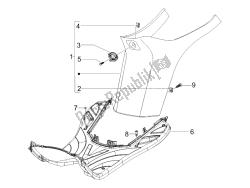 Central cover - Footrests