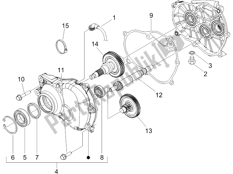 Toutes les pièces pour le Unité De Réduction du Gilera Nexus 250 SP E3 2006