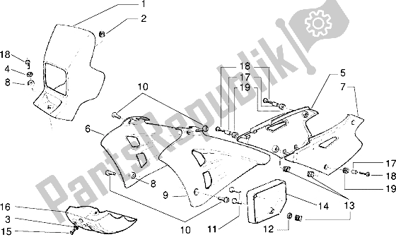 Wszystkie części do Owiewki Gilera RK 50 1998