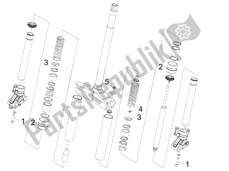 Todas las partes para Componentes De La Horquilla (wuxi Top) de Gilera Runner 50 Pure JET SC 2006