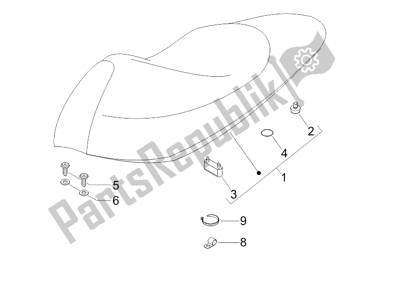 Toutes les pièces pour le Selle / Sièges du Gilera Runner 50 SP 2007