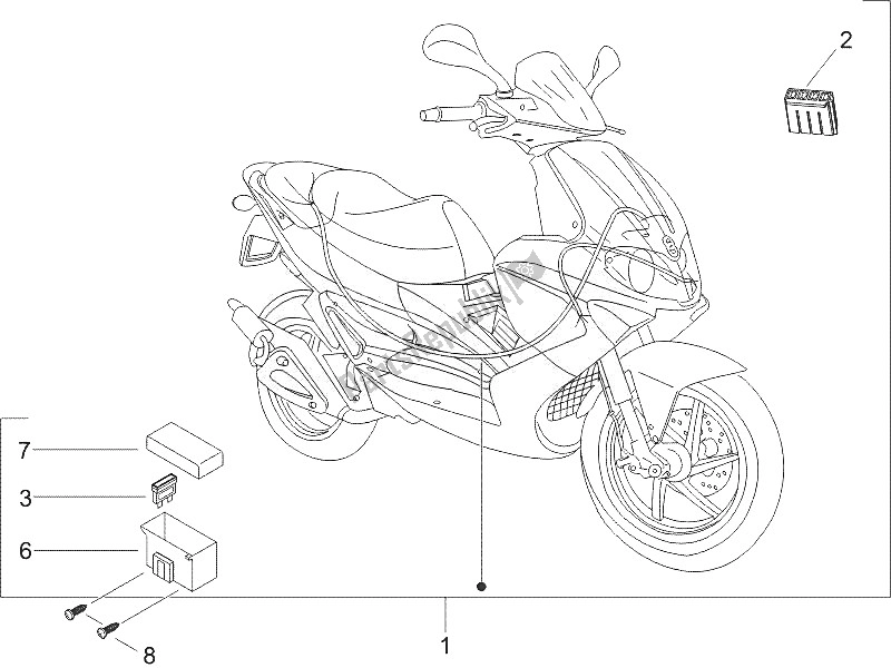 Toutes les pièces pour le Faisceau De Câbles Principal du Gilera Runner 50 Pure JET 2005